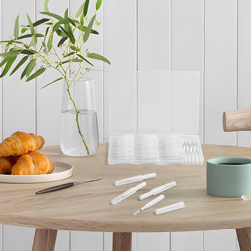 120 Pieces Braces Dental Brush Flosser for Cleaner Interdental Brushes Between Teeth with Soft Bristles 360° Bendable Toothpick Dental Tooth Floss...